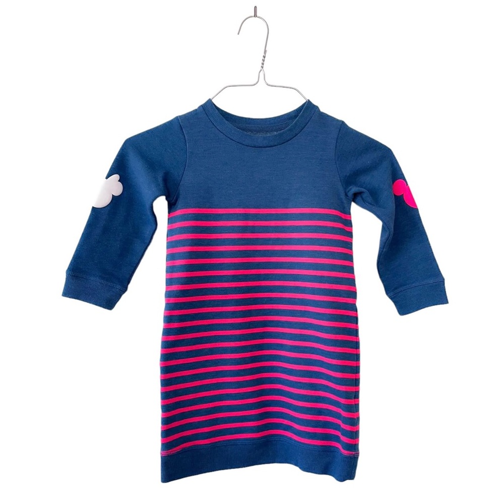 Baby GAP Disney Minnie & Mickey Pink Stripe Tunic Sweatshirt Dress